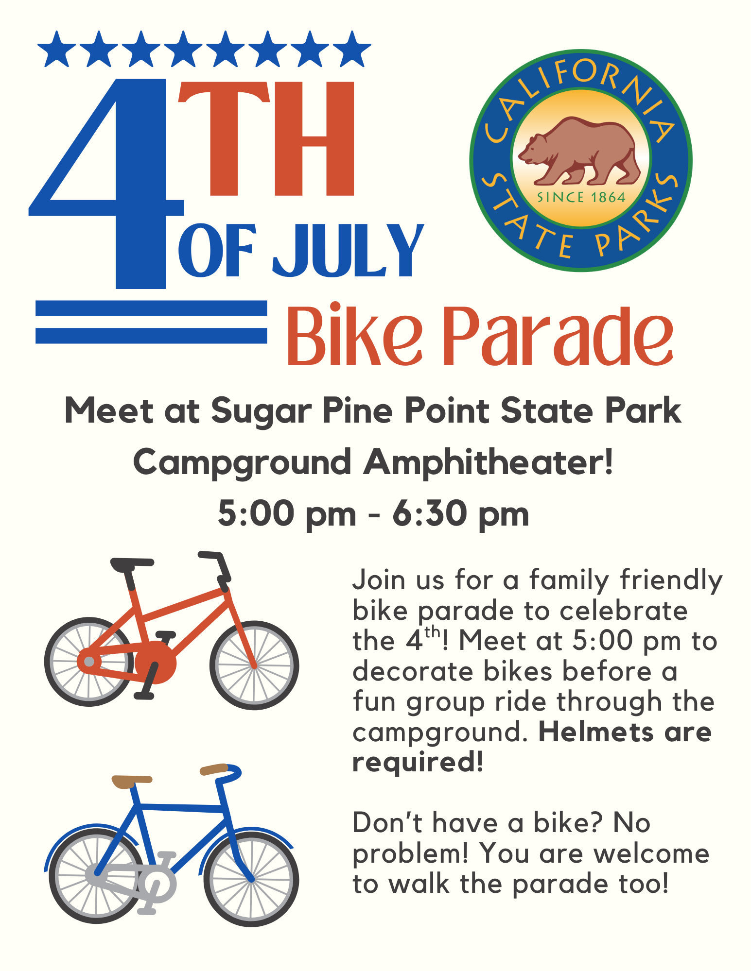 4th of July Bike Parade Flyer